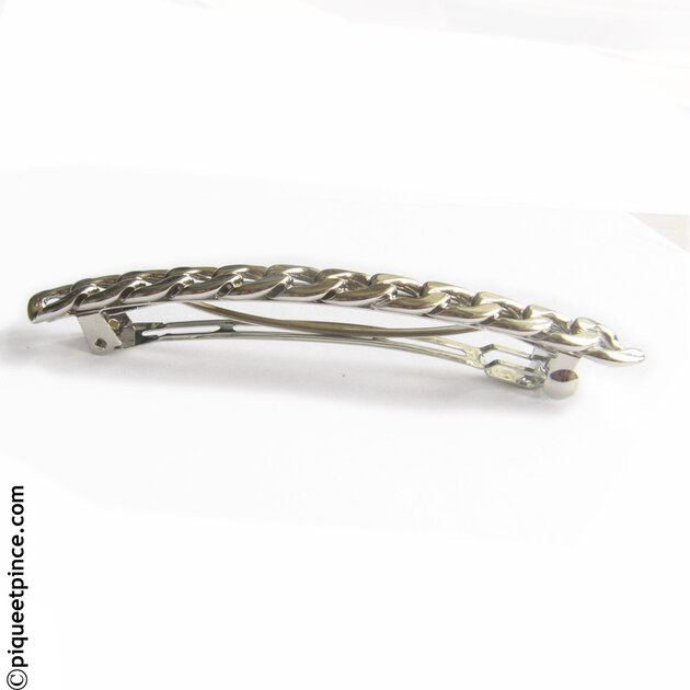 Barrette En Métal Argenté N°791 – Occasion, Taille Unique, Style Diadème Ou Bibi