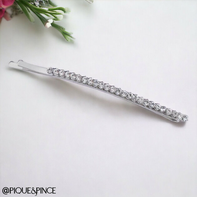 10 Épingles à Cheveux Spirale Strass Fleur Zeayebsr - Accessoire Mariée Blanc - Fixation Solide