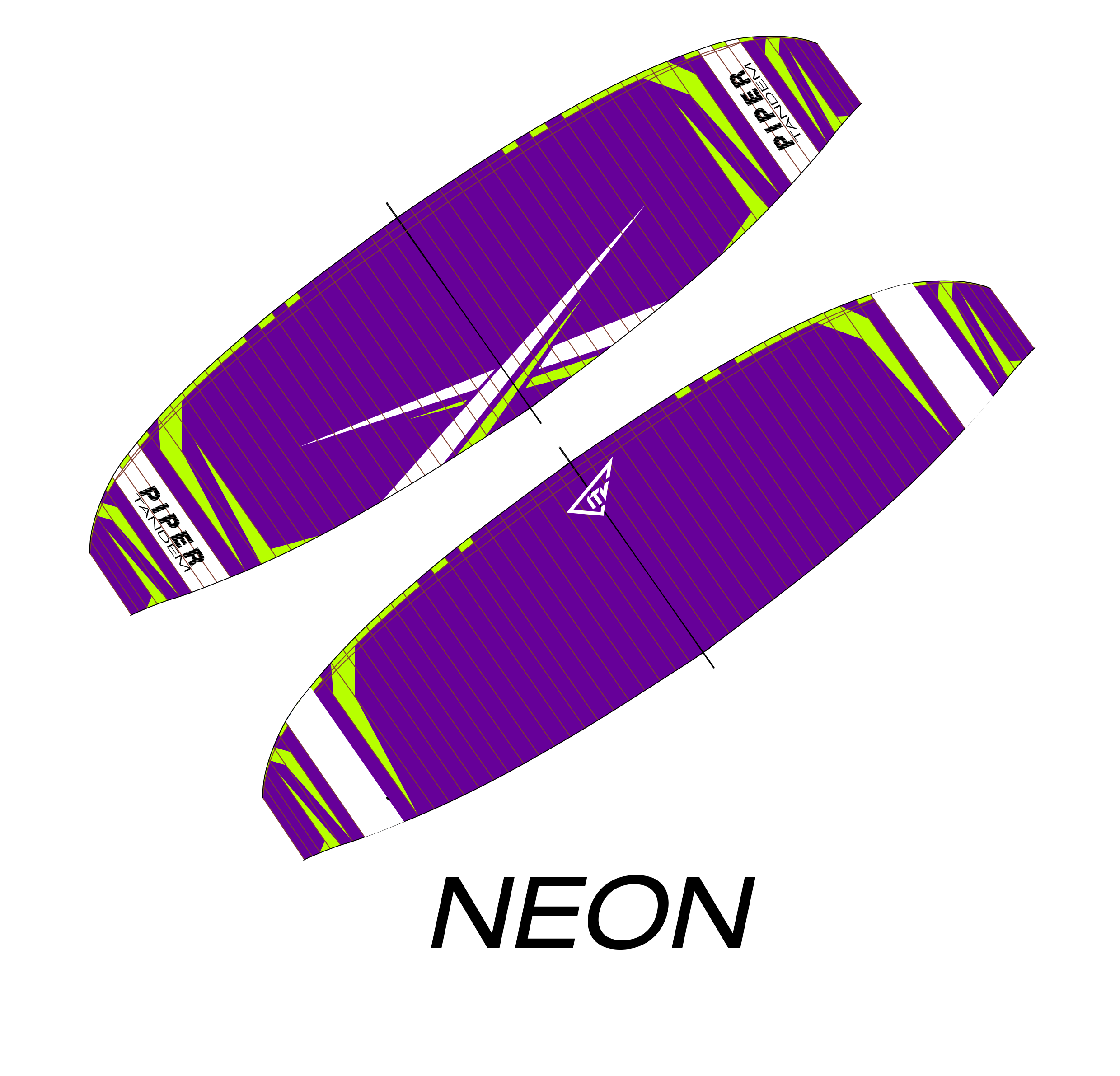 Couleur ITV piper tandem paramoteur