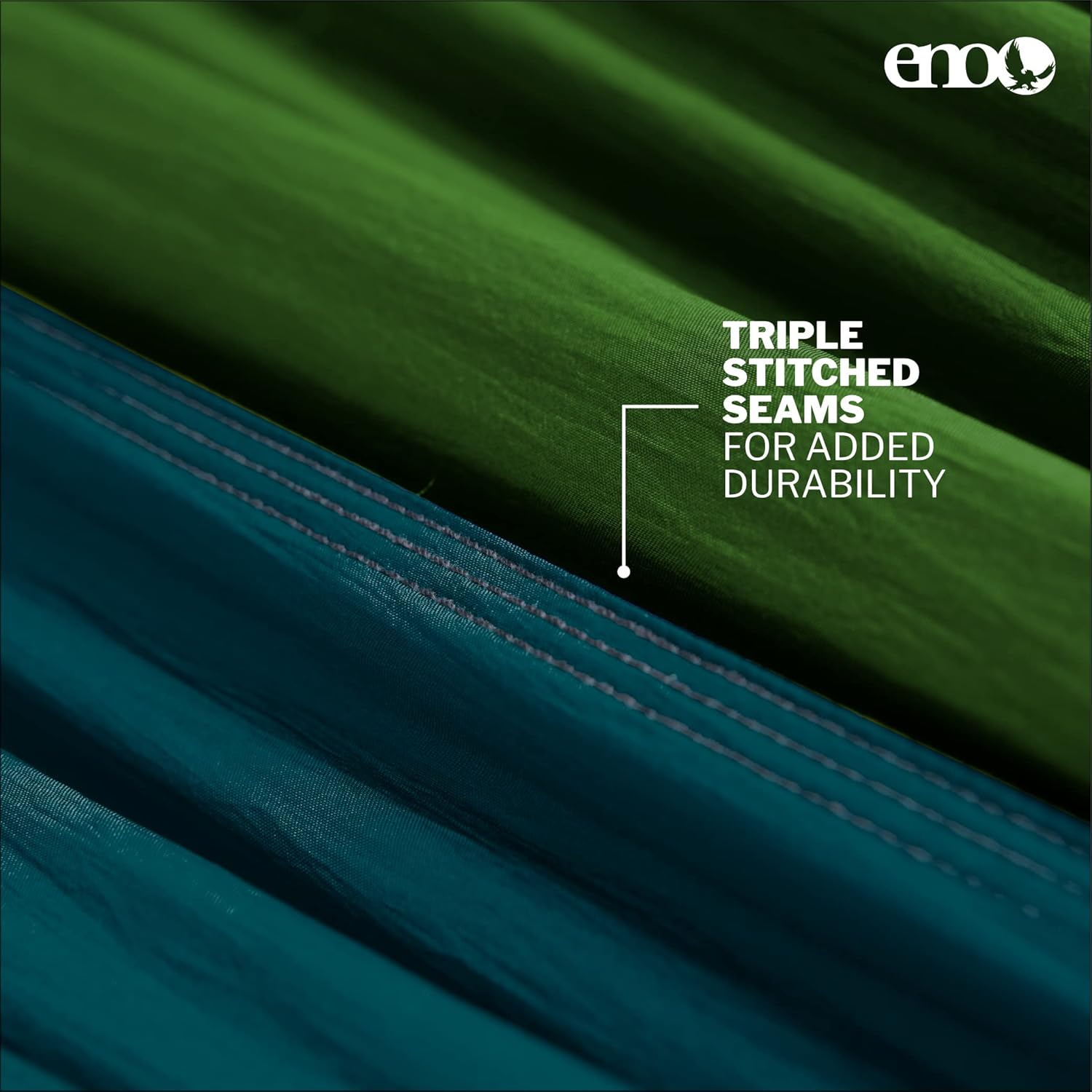 Eno DoubleNest Hammock – triple-stitched seams for added strength and long-lasting durability