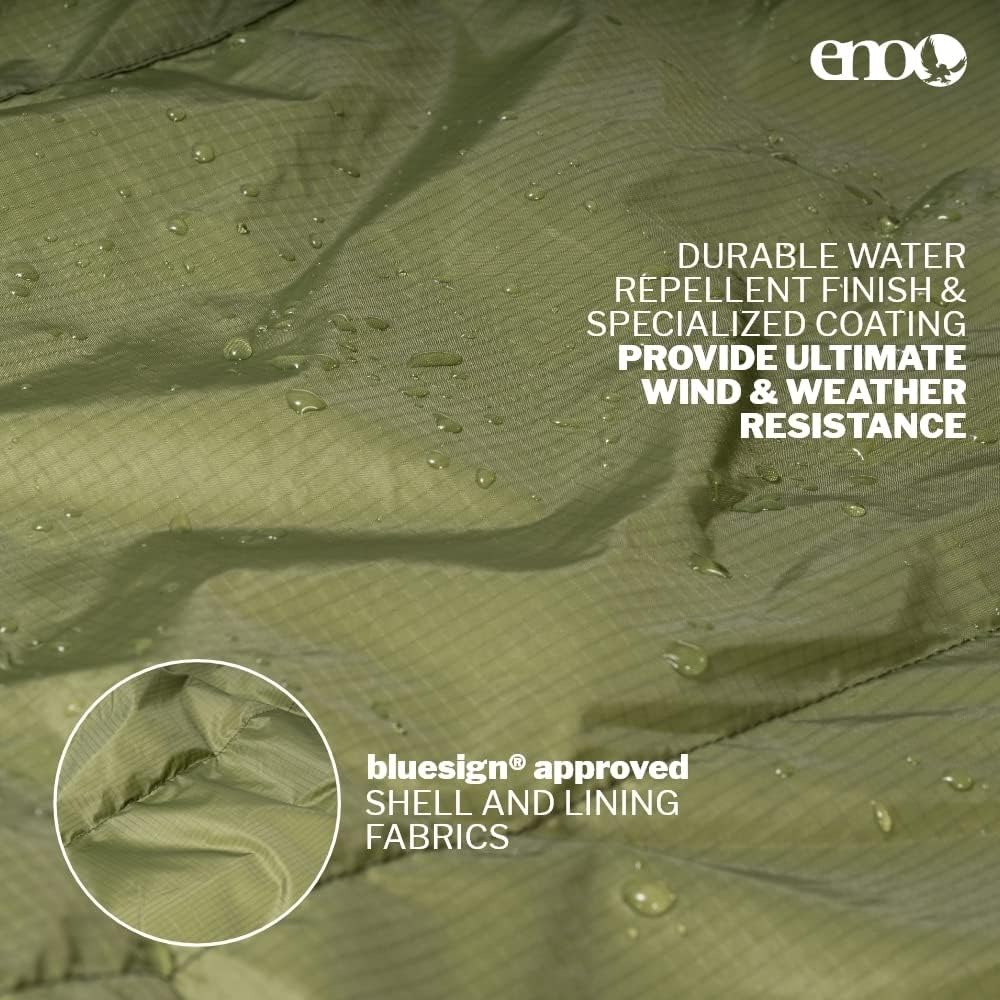 Water-Repellent bluesign-Approved Shell on ENO Ember UnderQuilt