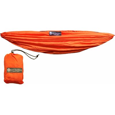 Go Outfitters Hammock Gear Loft – Orange Hammock and Bag Display