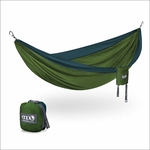 Eno DoubleNest Hammock – Marine/Cedar color with stuff sack included, durable and compact for outdoor adventures