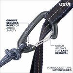 Eno DoubleNest Hammock – durable carabiner with safety groove and easy-release notch (hammock straps not included)