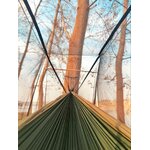 Sunyear 2 Person Hammock Tent – designed with a built-in mosquito net for protection, offering a suspended and secure camping setup in nature.