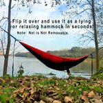 Sunyear 2 Person Hammock Tent – dual-use design allows it to be flipped and used as a standard hammock; note: the mosquito net is fixed and not removable.