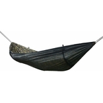 DD Frontline Hammock MC – stealth design shown from side view with mesh netting