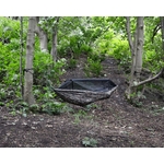 DD Frontline Hammock MC – set up between trees in woodland environment