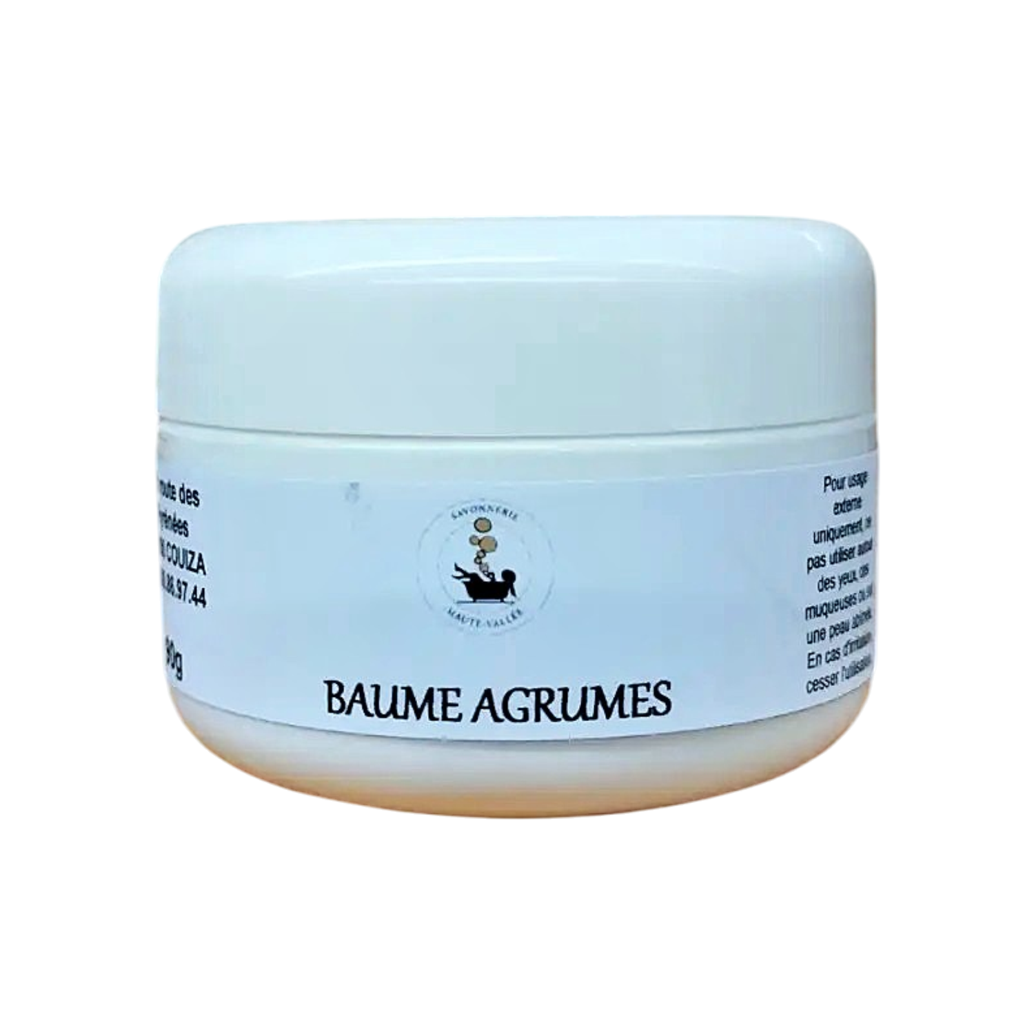 Baume aux agrumes pour le  corps de la savonnerie artisanale de couiza