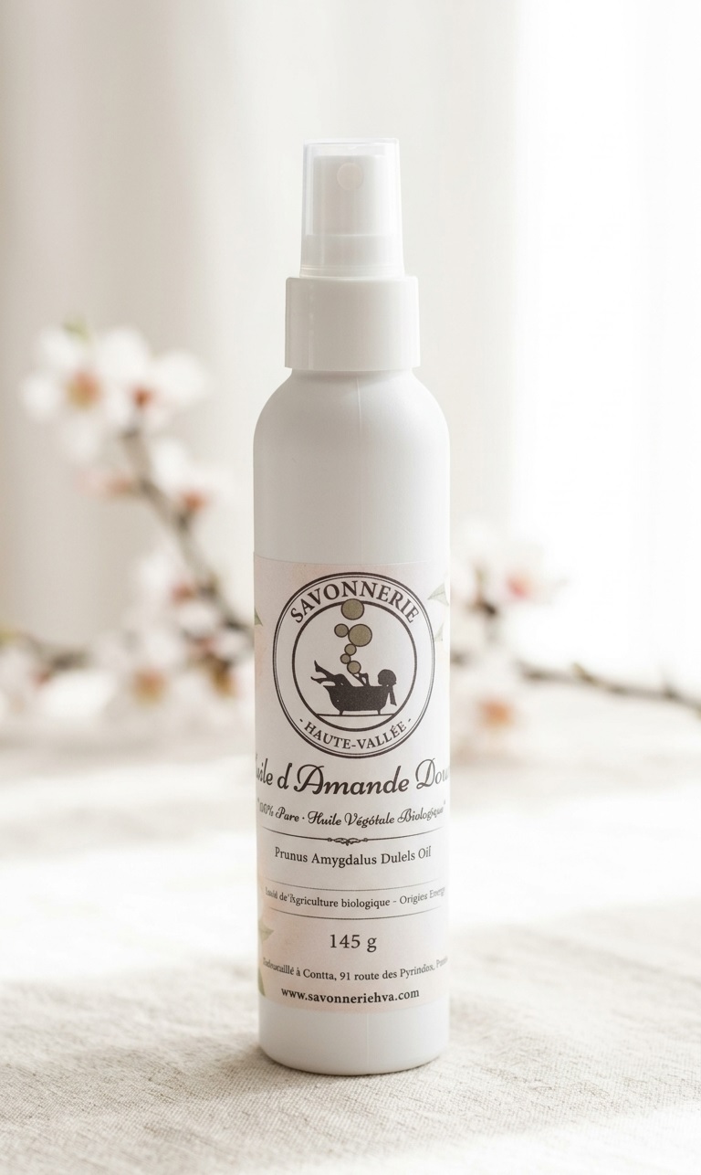 Huile d’Amande Douce Raffinée 150 ml – Savonnerie Haute Vallée
