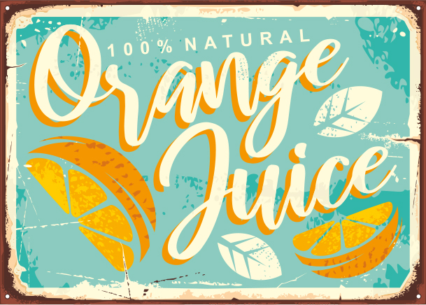 ORANGE JUICE PLAQUE