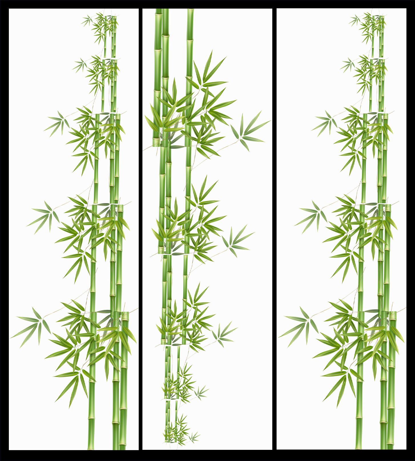 3 panneaux Bamboo