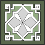 motif 4 carreau faîence 10 x 10 cm