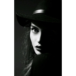 image femme noir et blanc