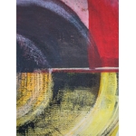 details de la toile abstraite regard eclaire