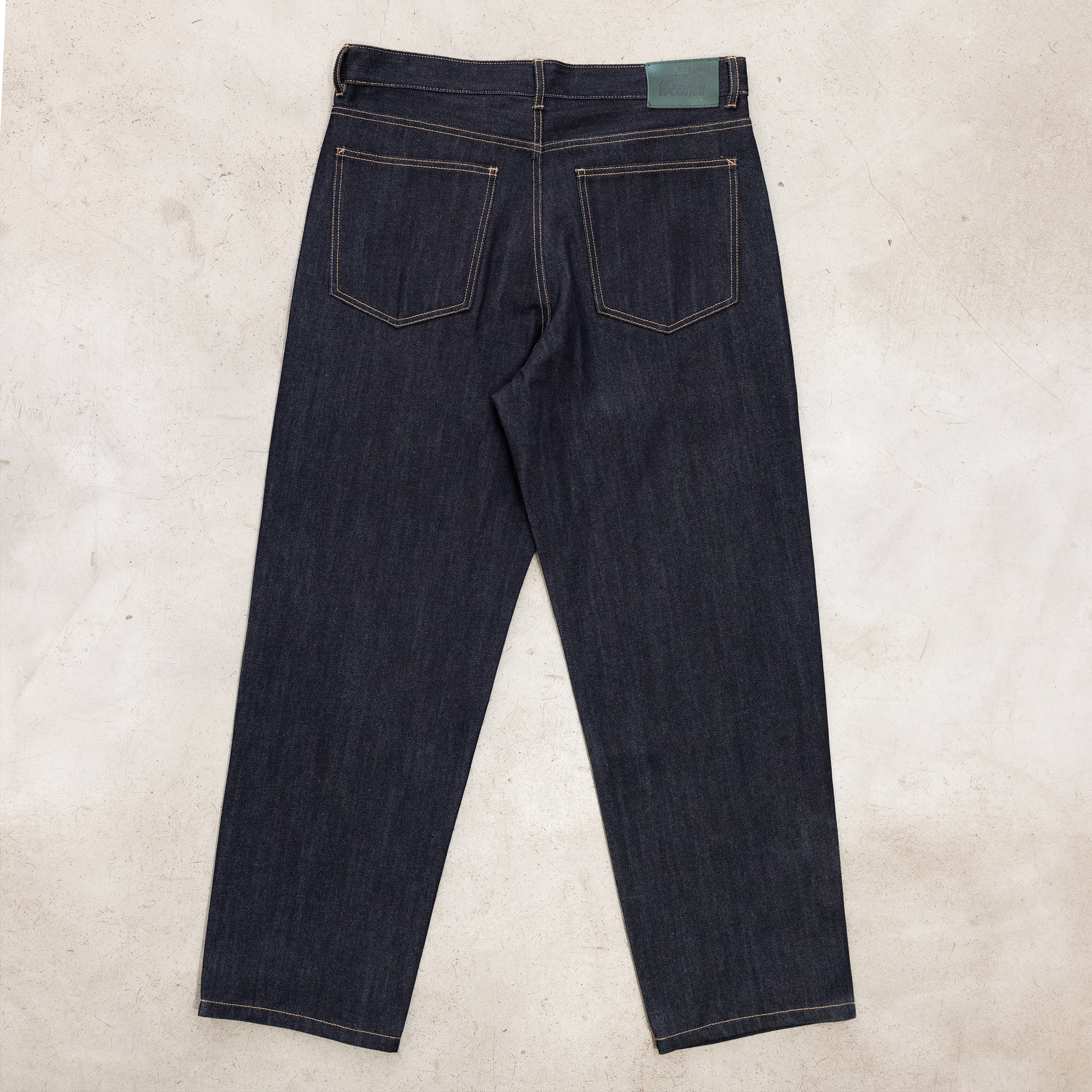 GOODIES SPORTIVE Raw Denim Wide-Leg Pants vue dos