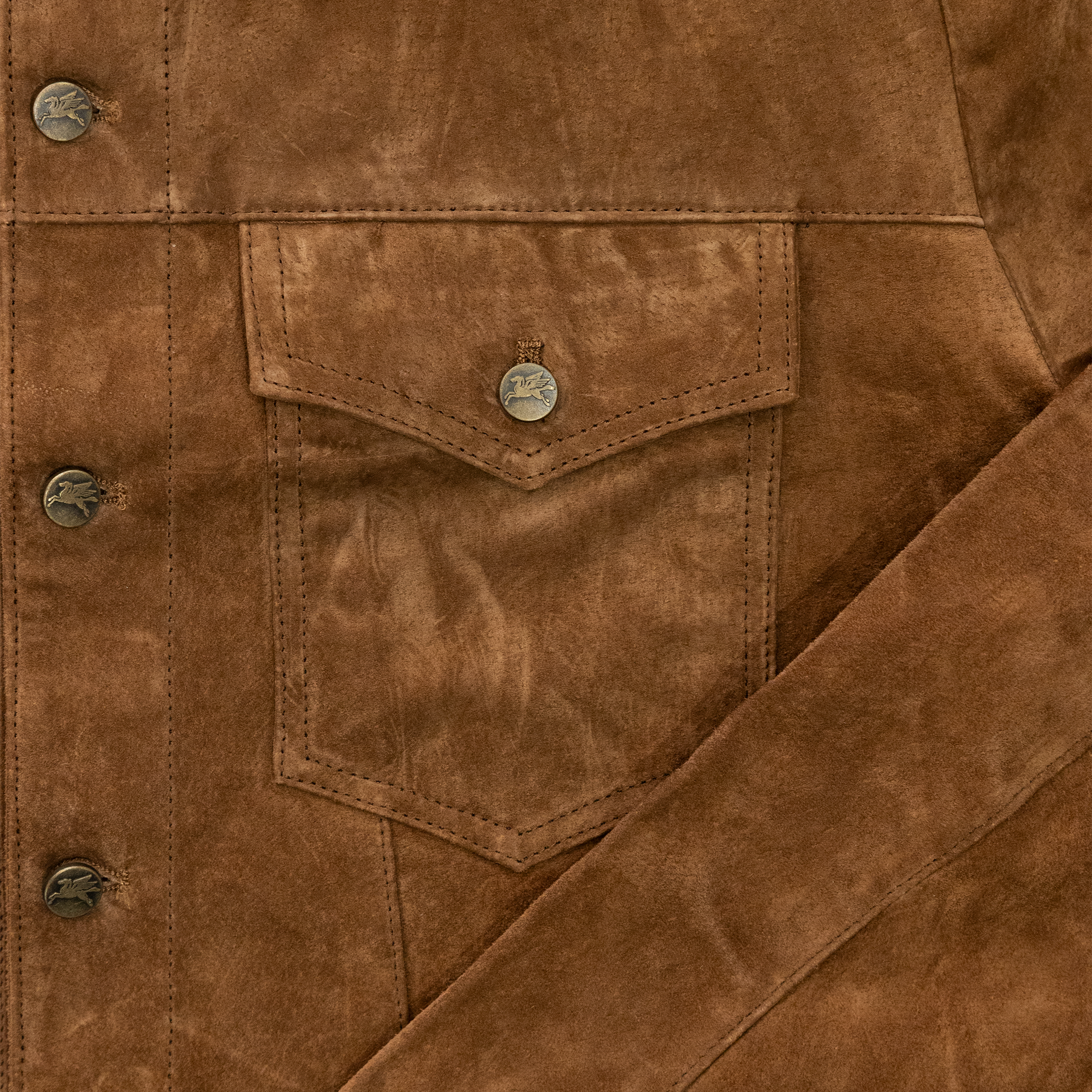 GOODIES SPORTIVE PREMIUM KOMBU REAL SUEDE JACKET VUE poche