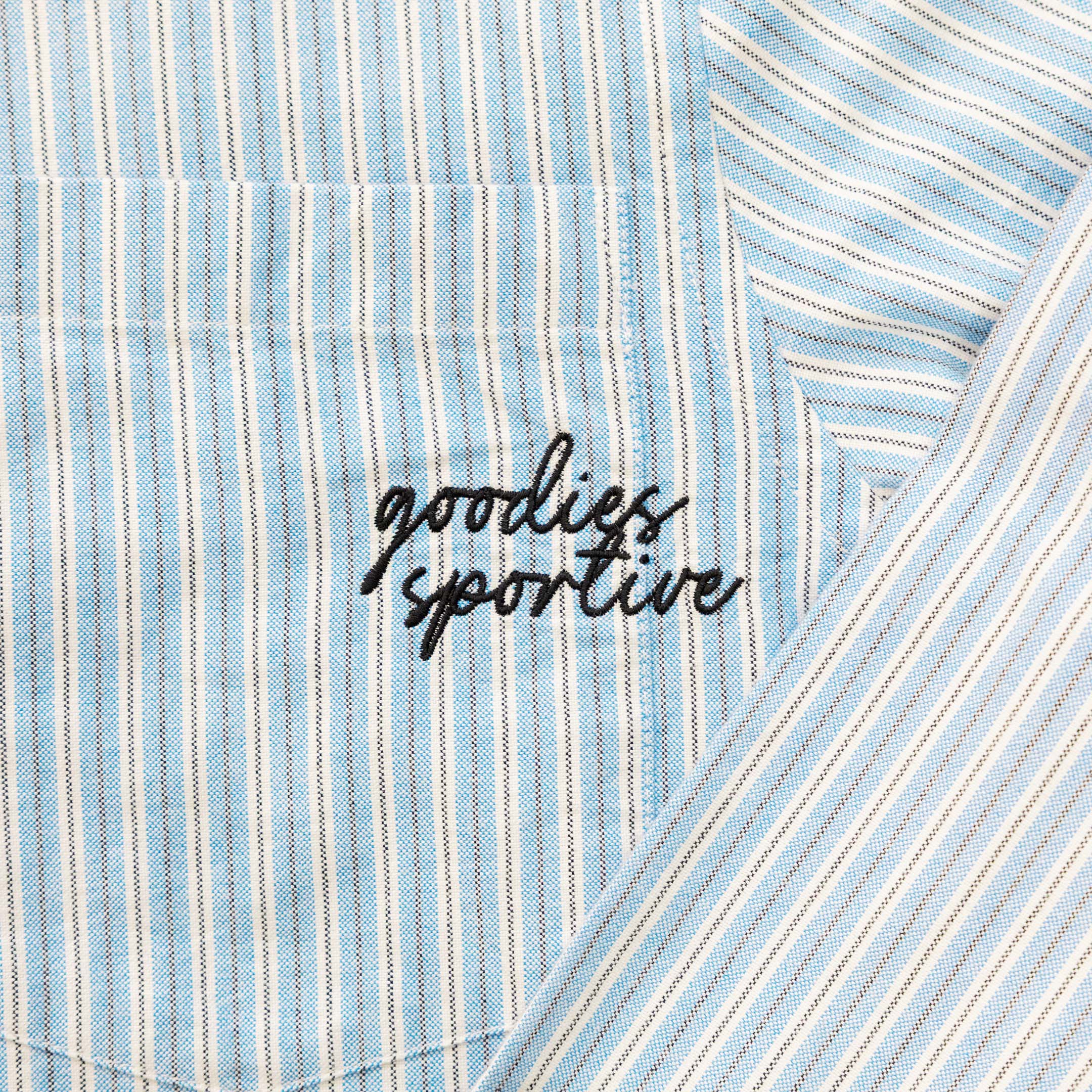 GOODIES SPORTIVE Blue Oxford Shirt vue coeur