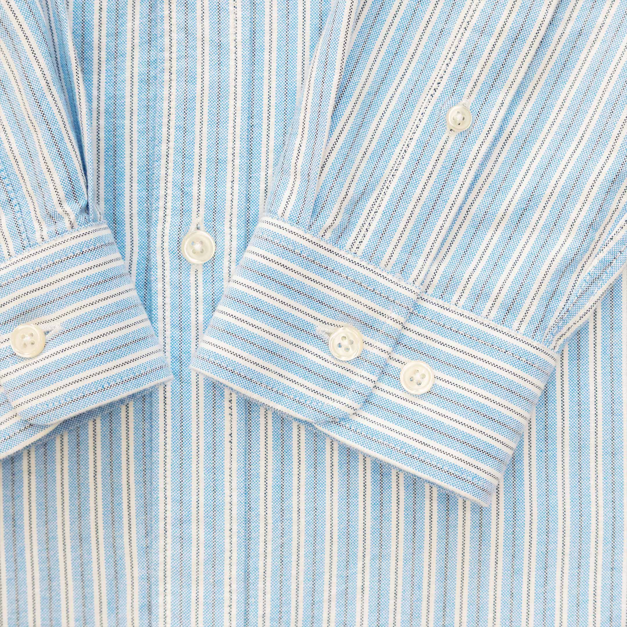 GOODIES SPORTIVE Blue Oxford Shirt vue manche