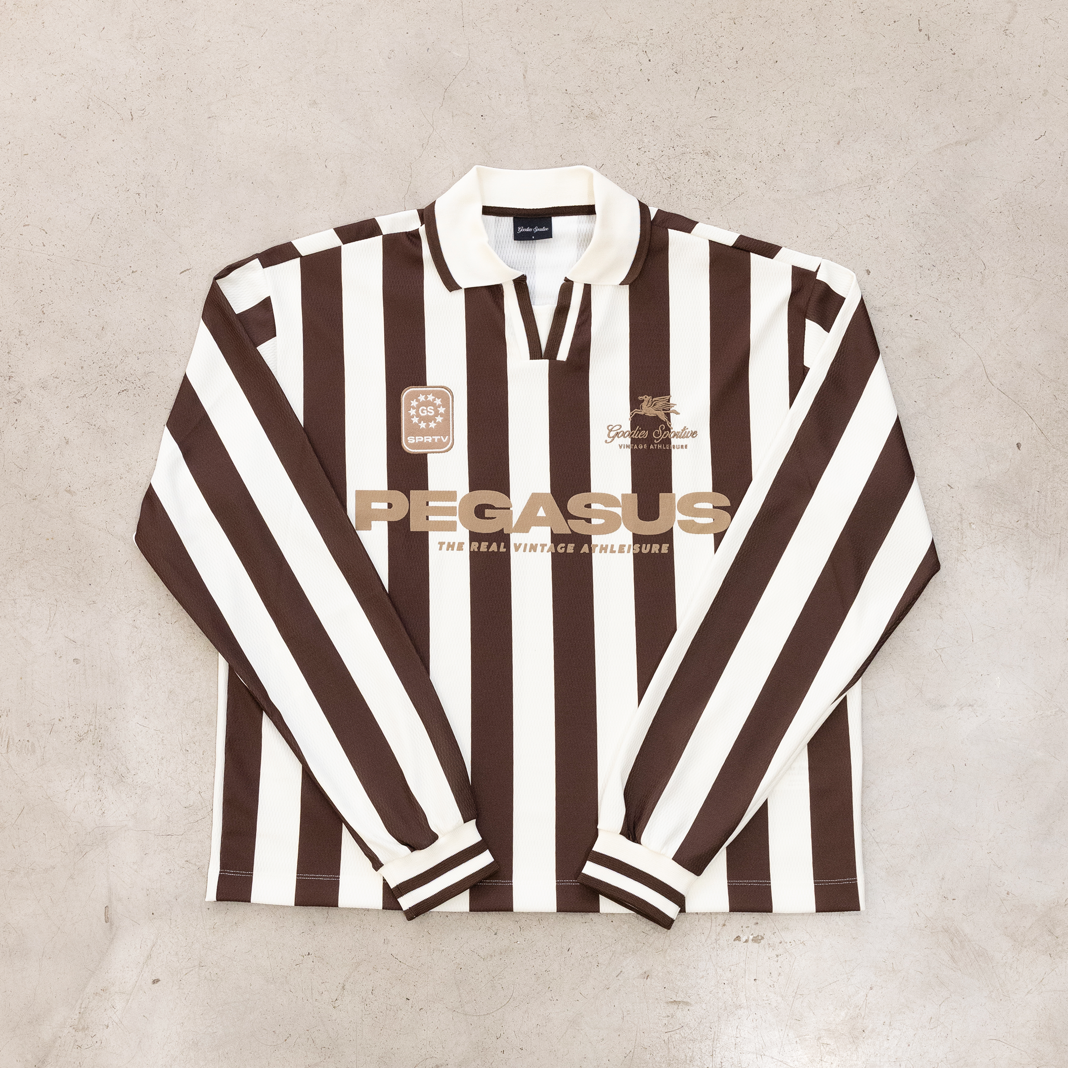 GOODIES SPORTIVE Cocoa Vintage Football Tee vue face
