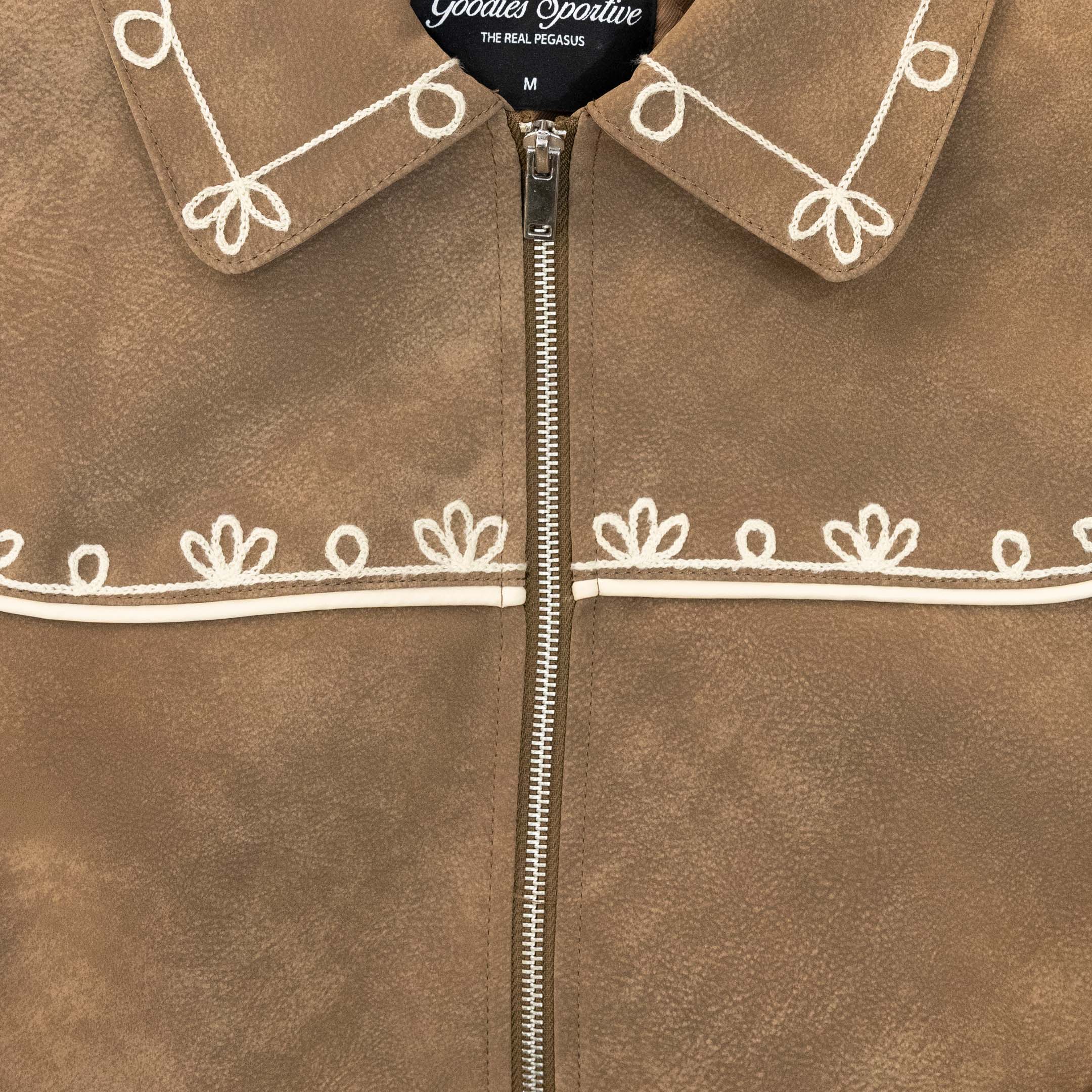 Camel Premium Jacket détail fermeture