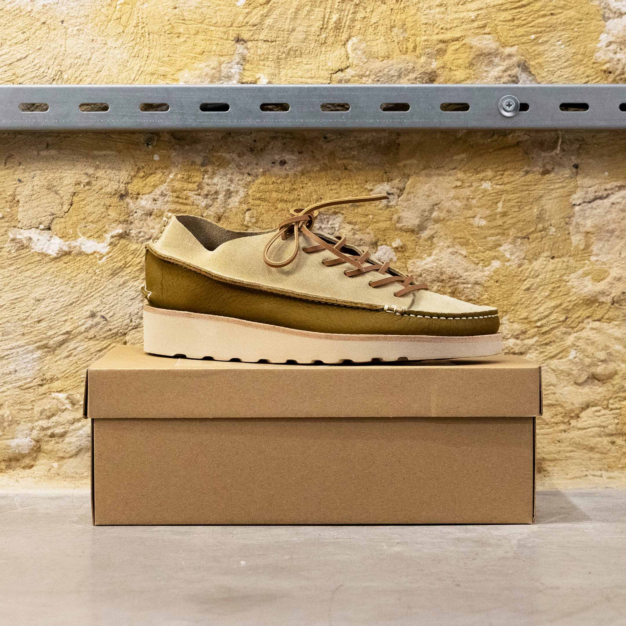 Zardus Alves 2 Nubuk Moss Suede Senape vue boite