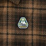 surchemise Goodies Sportive Hiker Checks Overshirt à carreaux marron détail patch