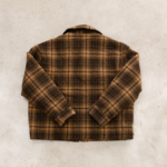 Vue arrière de la surchemise Goodies Sportive Hiker Checks Overshirt à carreaux marron