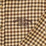 GOODIES SPORTIVE Hunter Checks Brown Shirt VUE logo coeur