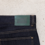 GOODIES SPORTIVE Raw Denim Wide-Leg Pants vue patch