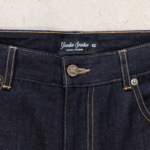 GOODIES SPORTIVE Raw Denim Wide-Leg Pants vue bouton