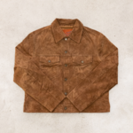 GOODIES SPORTIVE PREMIUM KOMBU REAL SUEDE JACKET VUE face