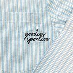 GOODIES SPORTIVE Blue Oxford Shirt vue coeur