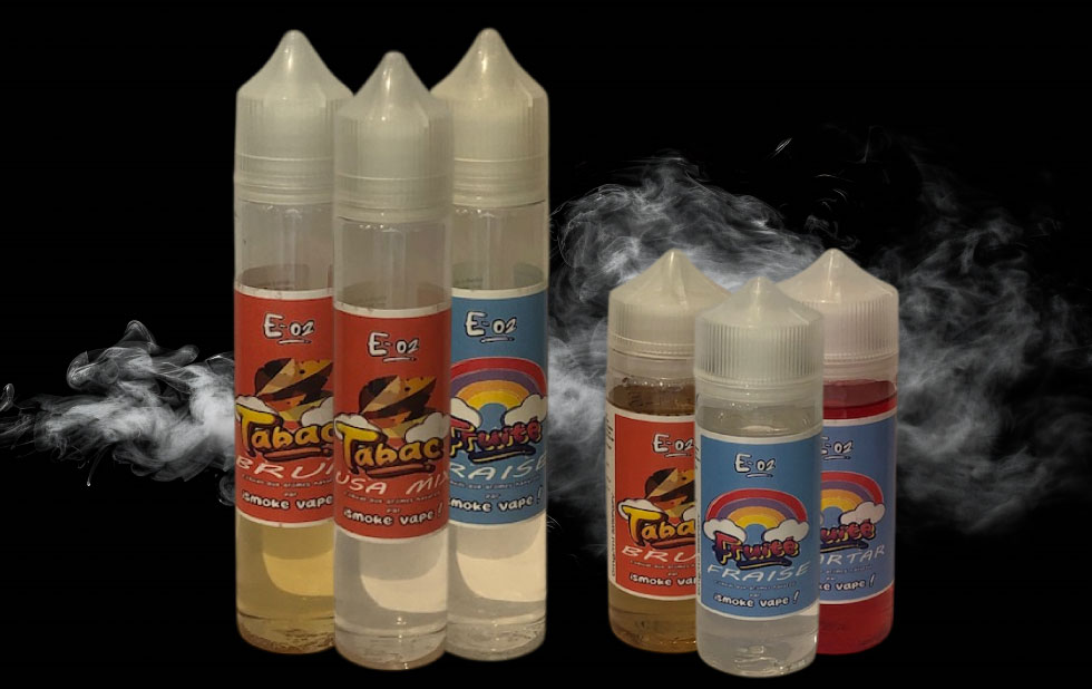 E-liquides E-o2 et e-cigarettes