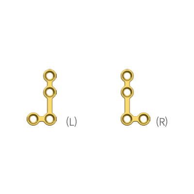L Plate Small Mid Face Plate (Micro) MILAE