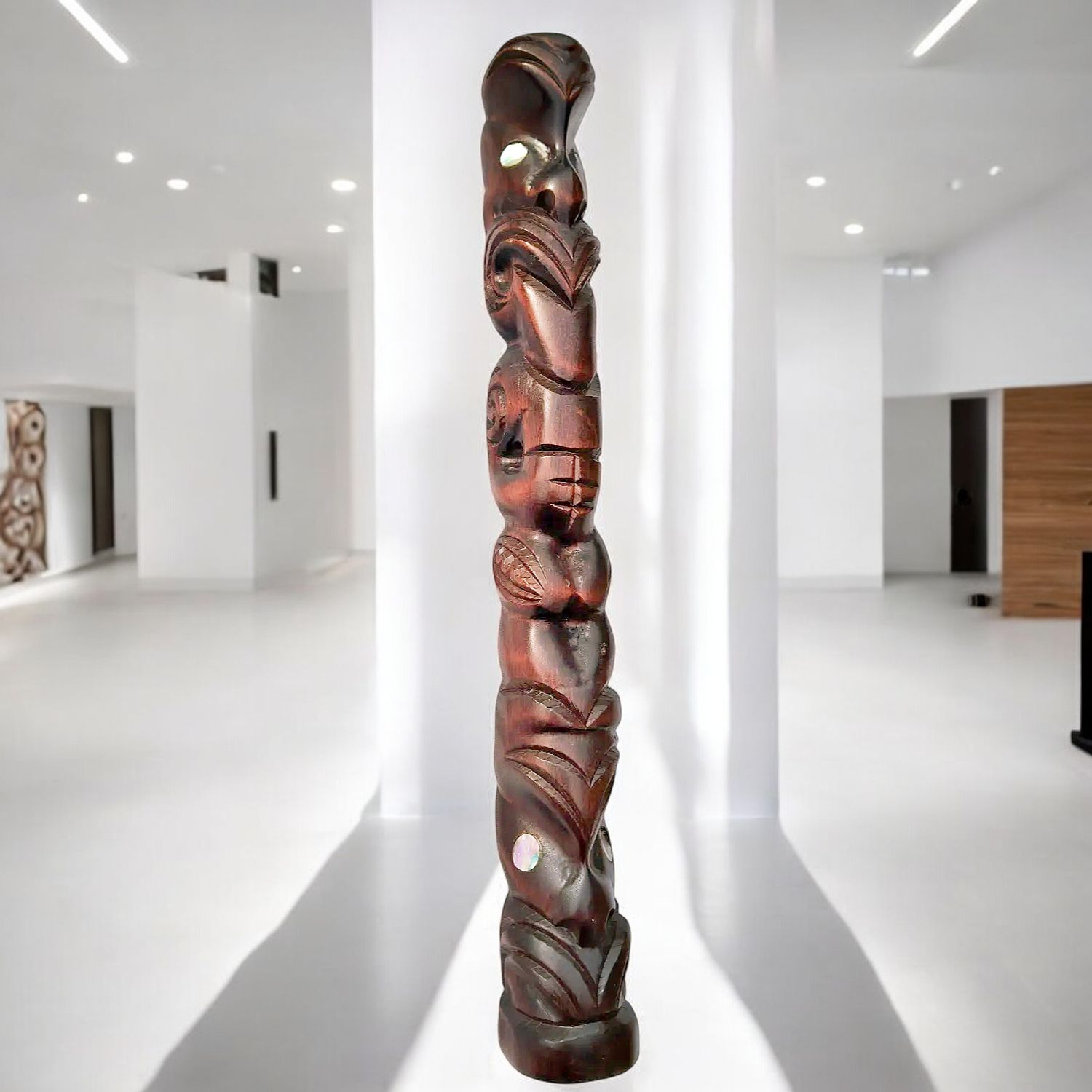 Décoration en bois - SEDA Tiki Maori 100 cm