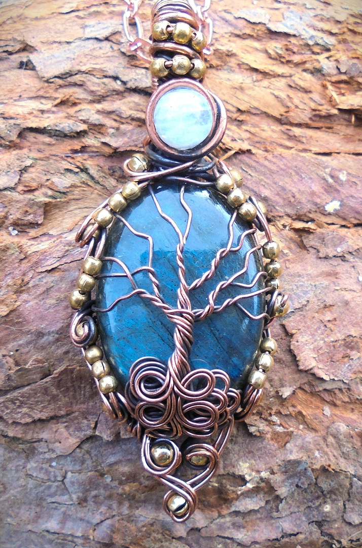 Collier Pendentif - Arbre De Vie Et Tourmaline • Z Comme Zen