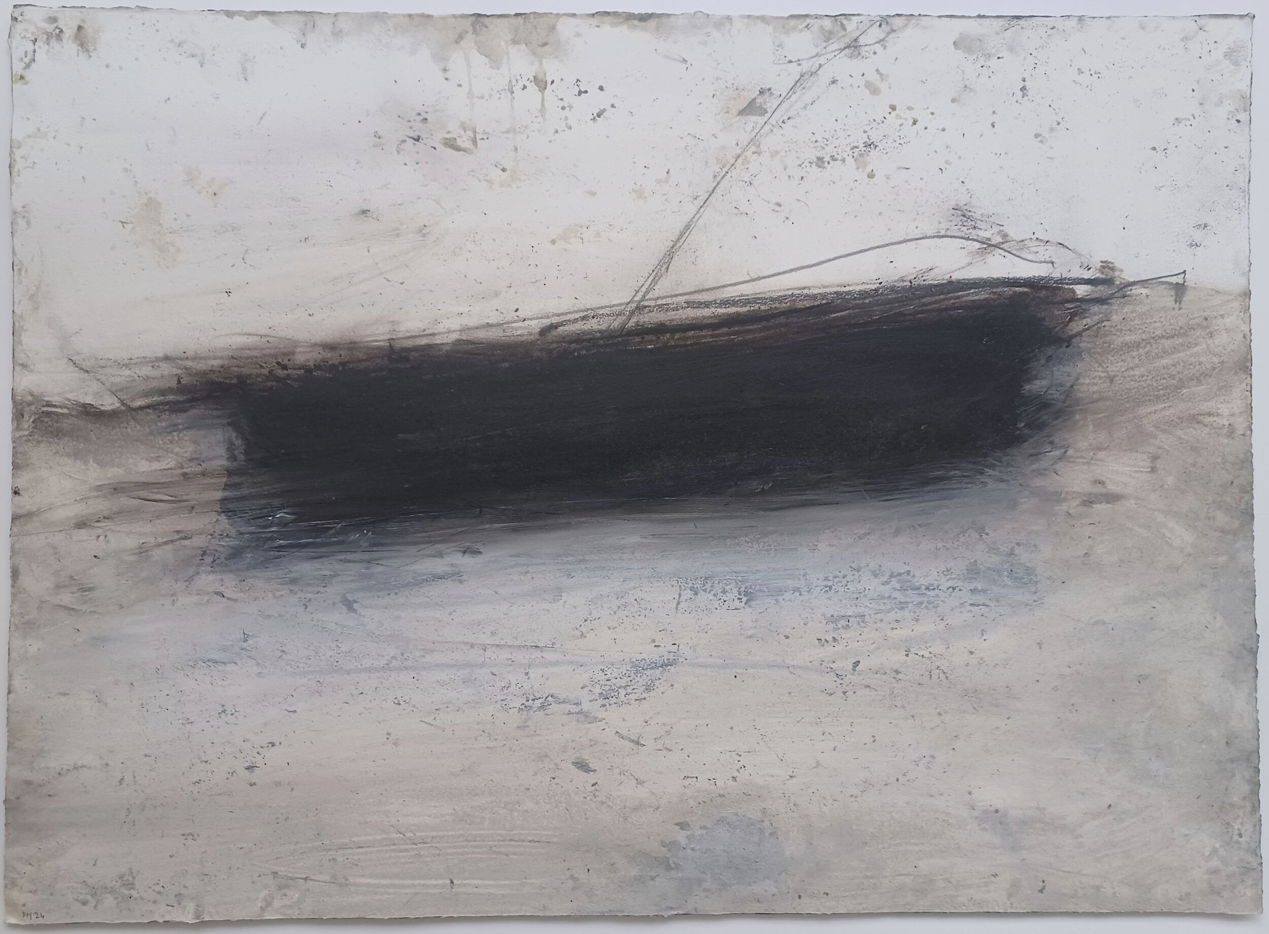 02_Denis_Martin 2024_sans titre_caseine_crayon et huile sur papier_55x75cm