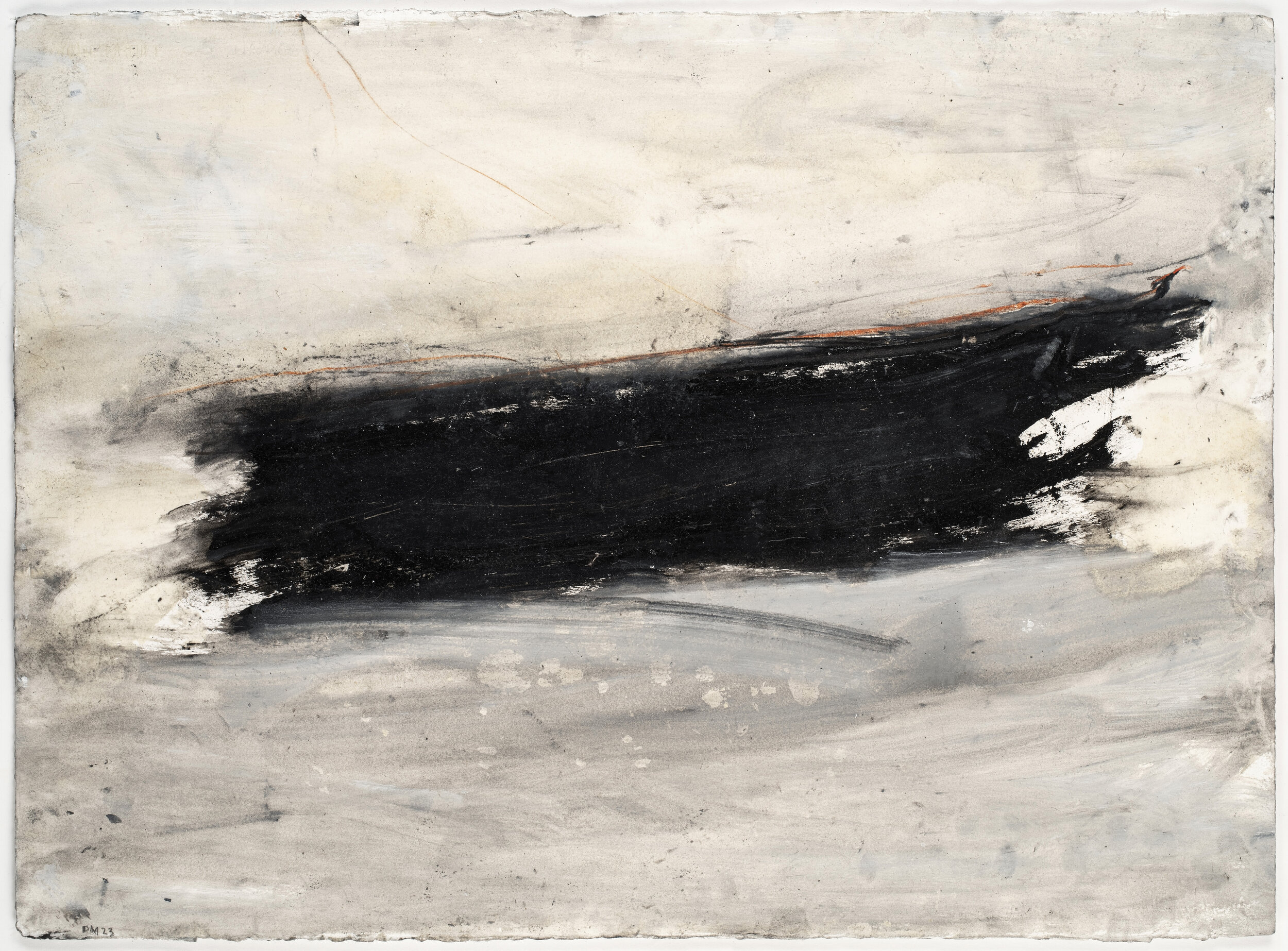 04_Denis_Martin 2023_sans titre_caseine_crayon et huile sur papier_57x76cm