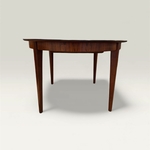Table ronde palissandre par Kjaernulf 3