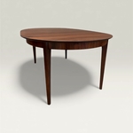 Table ronde palissandre par Kjaernulf 6