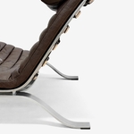 ARI fauteuil acier et cuir par Arne Norell_Norell AB_9