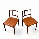 Chaises en palissandre & cuir_Johannes Andersen_Uldum Møbelfabrik_1960_1