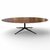 Florence Knoll table ovale noyer américain 2