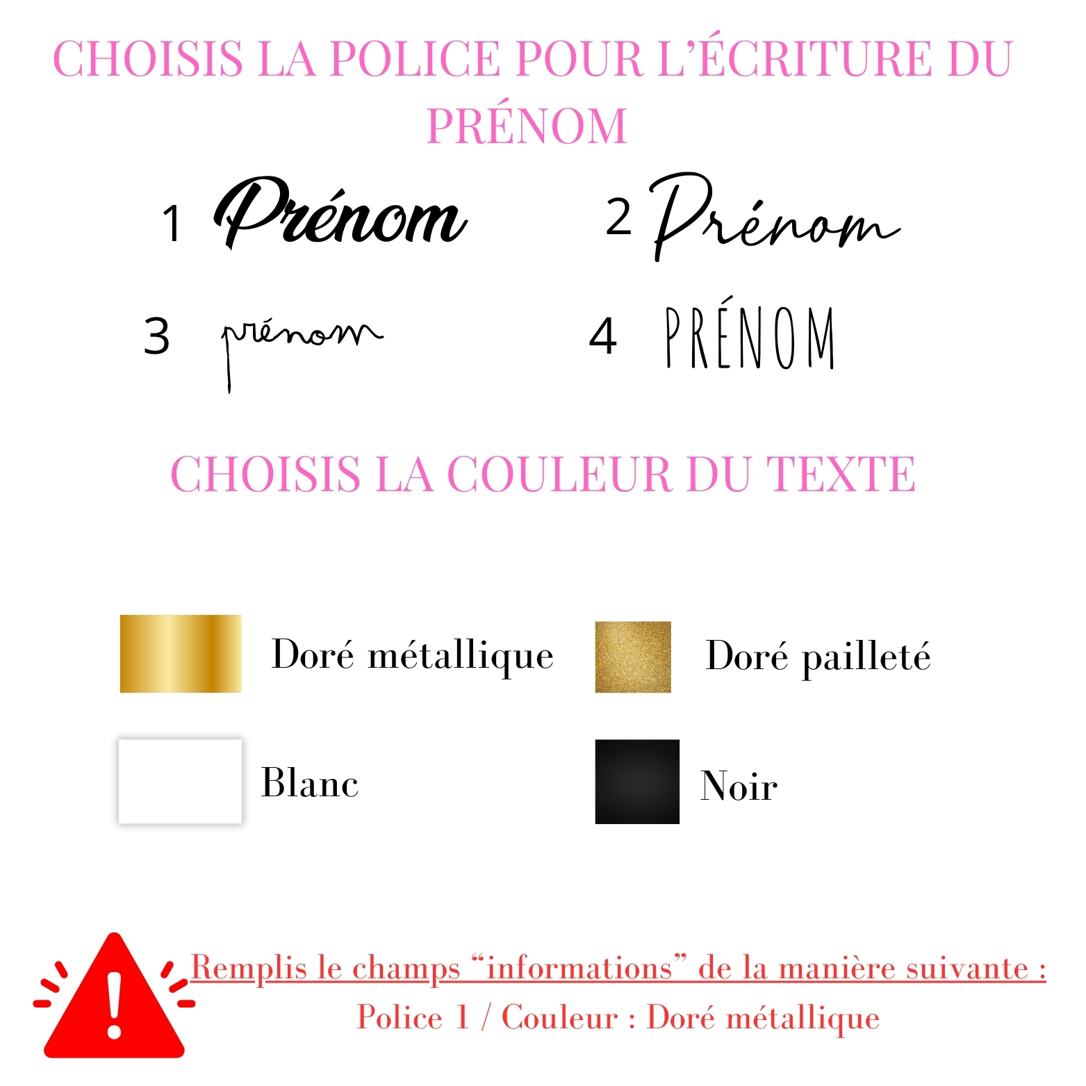 Visuel personnalisation
