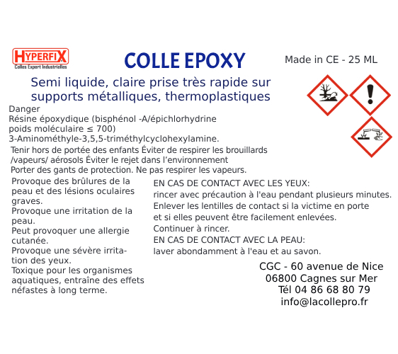 ETQ HFX Epoxy rapide