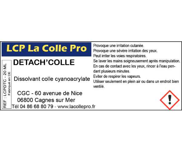 ETQ LCP Détach Colle
