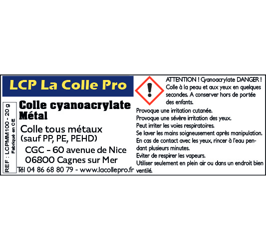 ETQ LCP Métal
