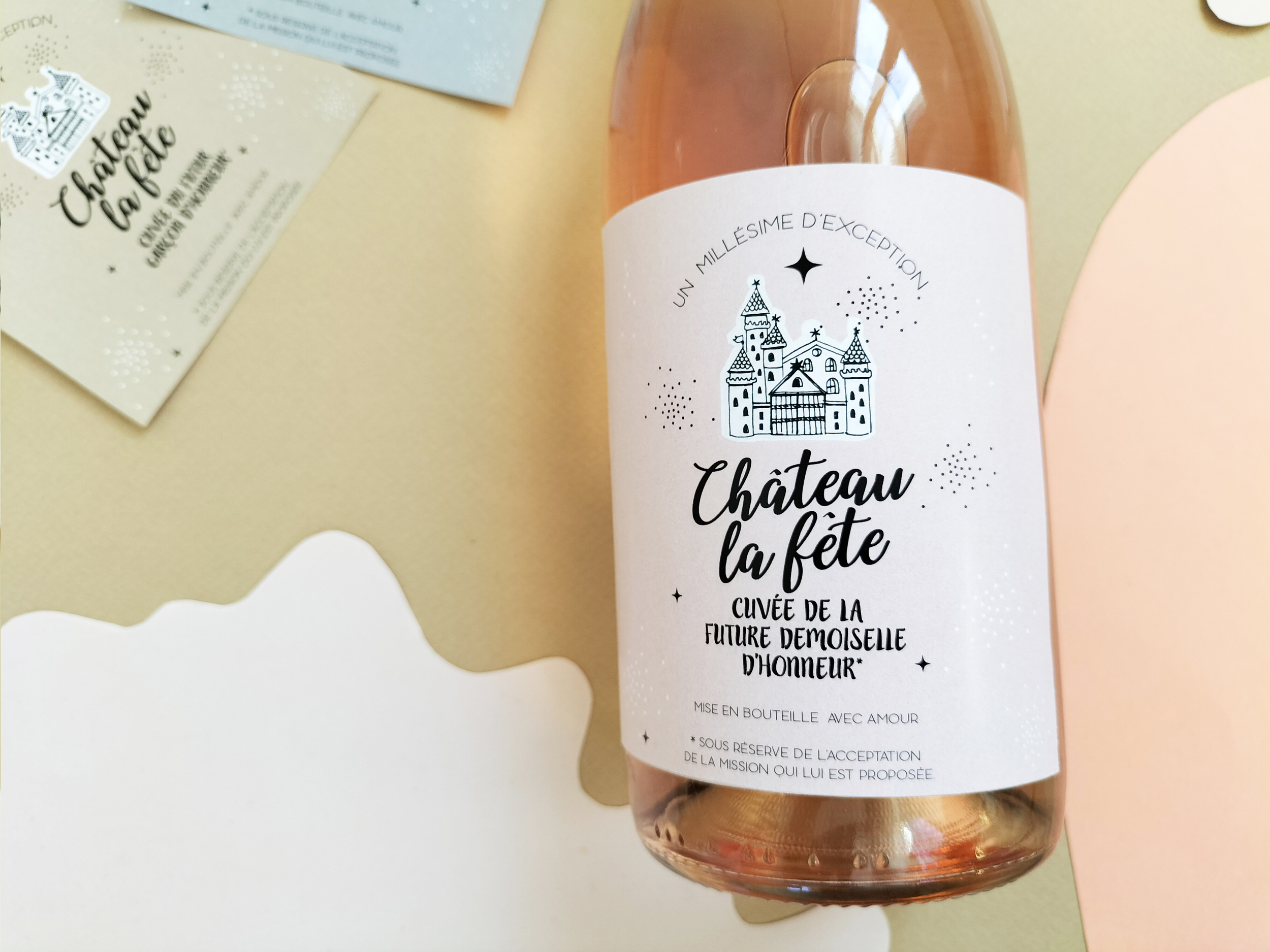 etiquette château vin demoiselle honneur 03