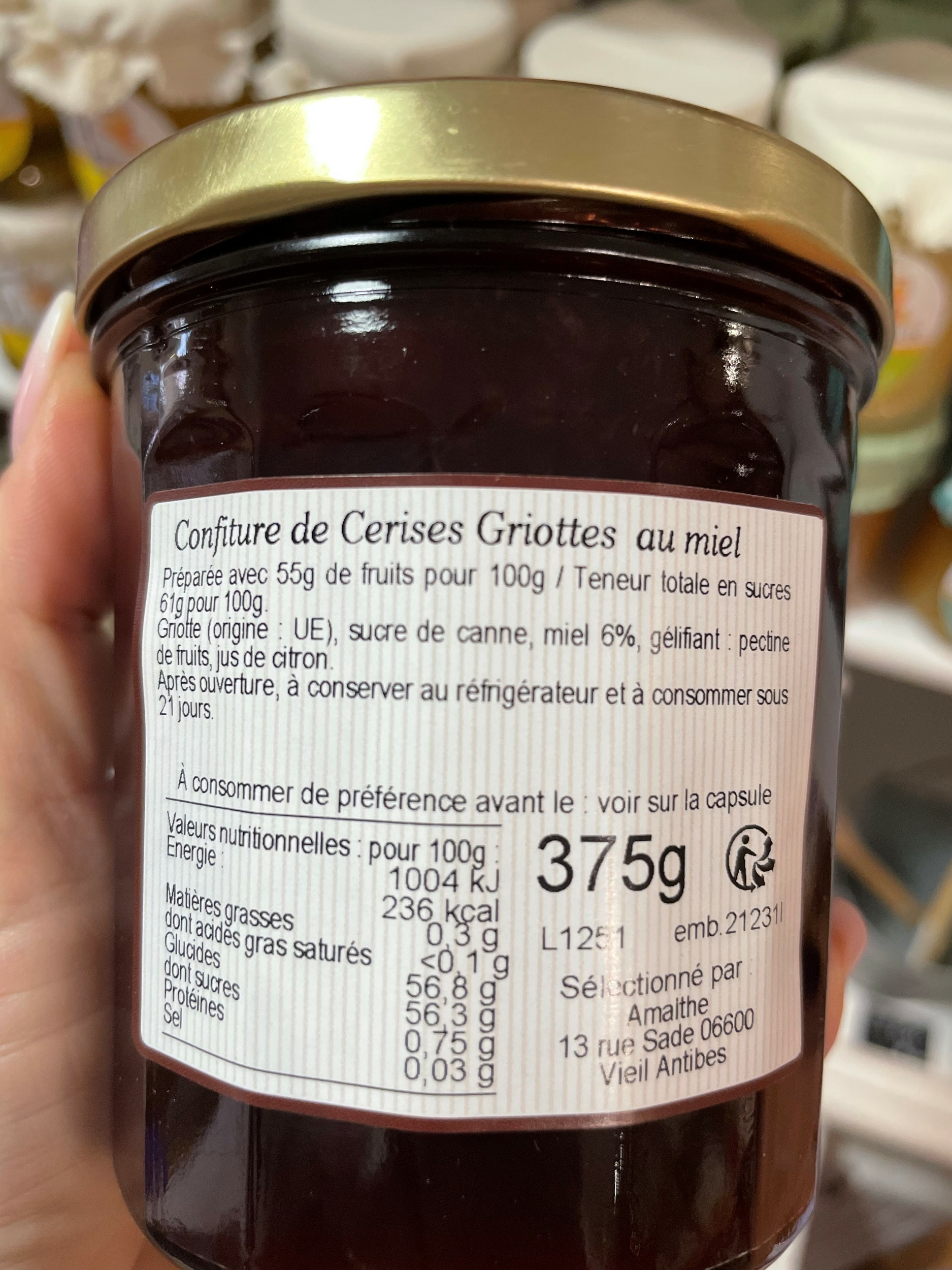 CONFITURE CERISE